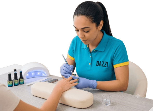 Premium home gel nail polish application and styling by certified expert